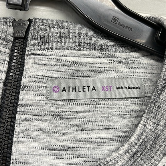 Athleta En Route Space Dye Gray Fit & Flare Casual Dress Size XS tall - Picture 5 of 10